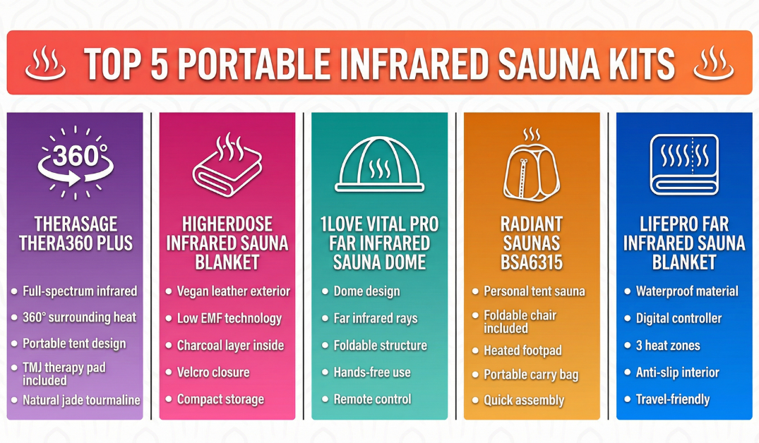 Top 5 Portable Infrared Sauna Kits for Home Use in 2026