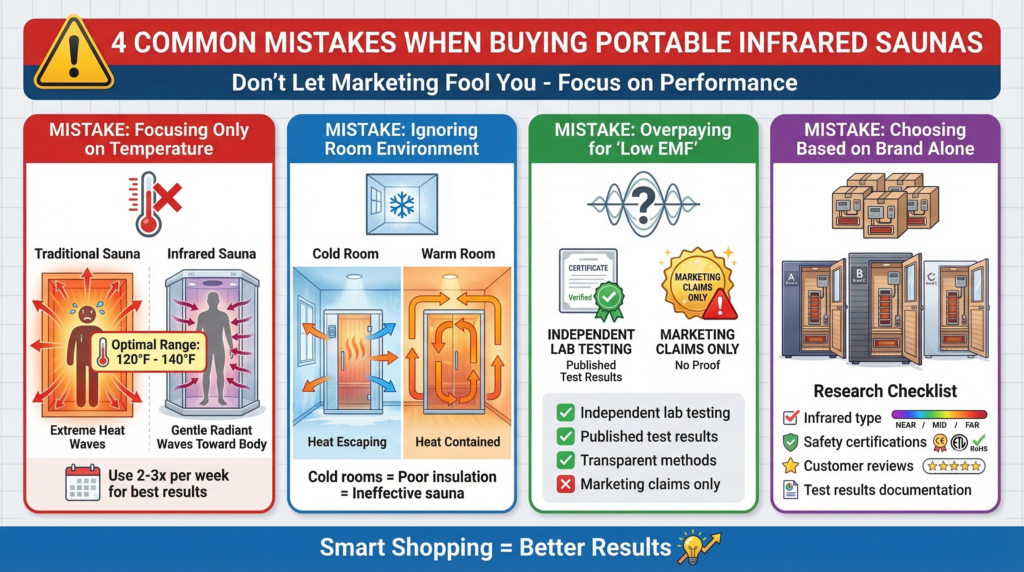 4 Common Mistakes When Buying Portable Infrared Saunas