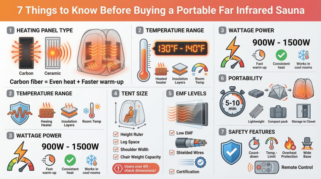 7 Things to Know Before Buying a Portable Far Infrared Sauna With Chair