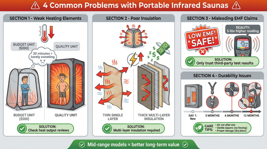 Common Problems with Portable Infreared Saunas