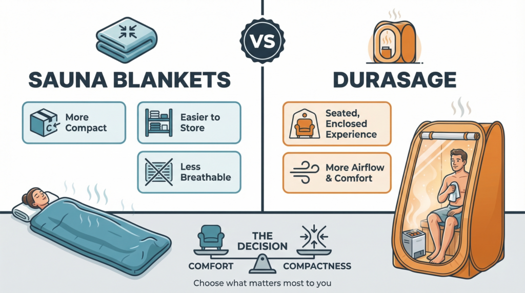 Durasage vs Sauna Blankets