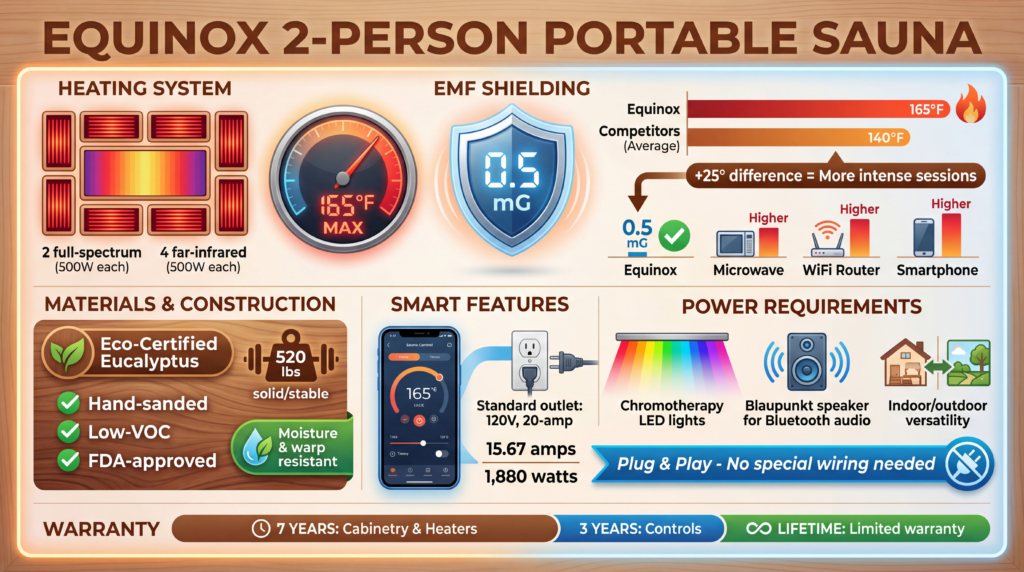 Equinox 2-person portable sauna review