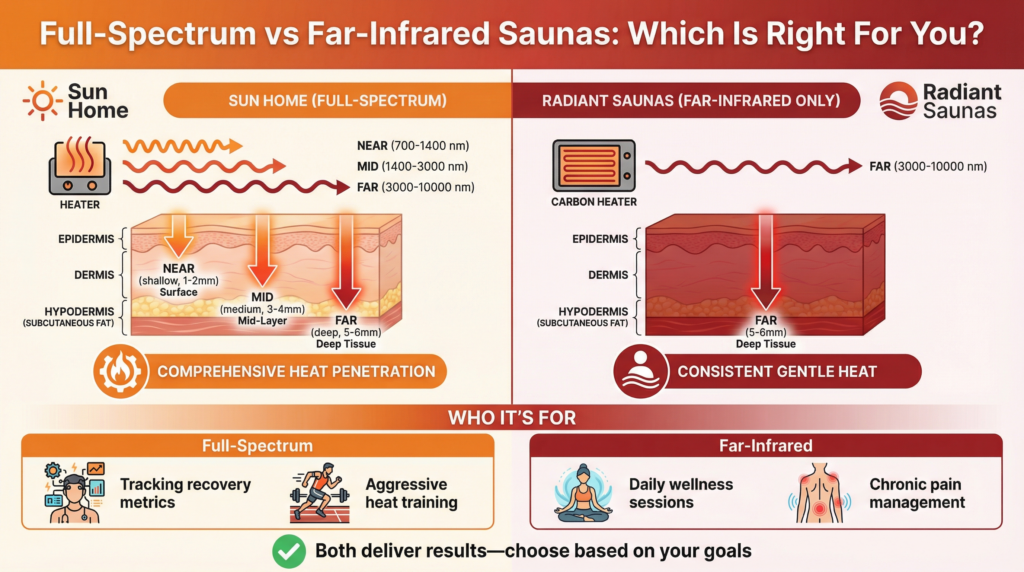 Full-Spectrum vs Far-Infrared Only