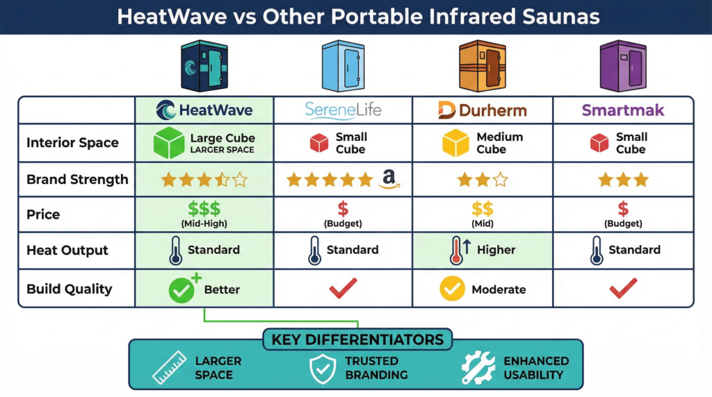 Heatwave vs Other Portable Infraed Sauna Kits