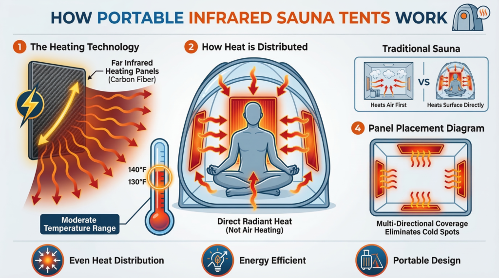 How Portable Infrared Sauna Tents Work