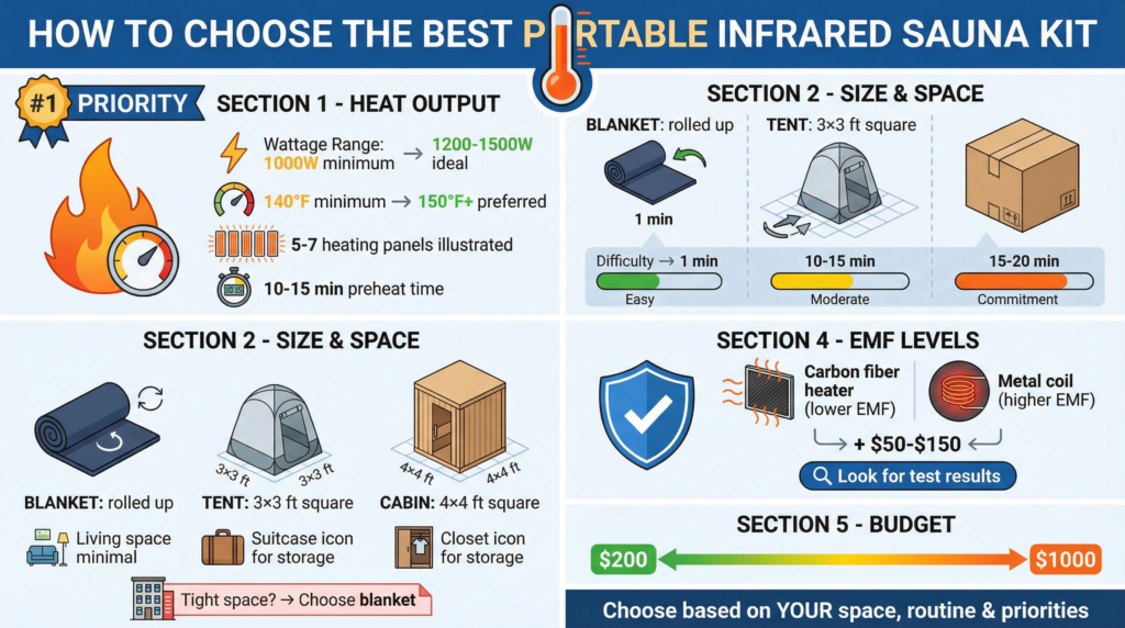 How To Choose The Best Portable INfrared Sauna Kit