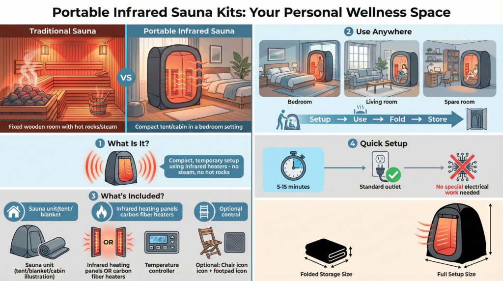 Portable Infrared Sauna Kits Your Persaonal Wellness Space