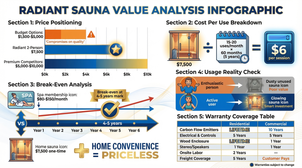 Radiant Saunas Value For Money