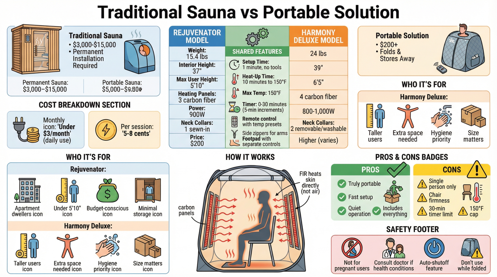 HeatWave Portable Infrared Sauna Kits: A  Quality Review & Analysis