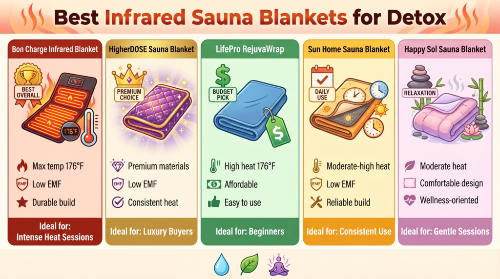 Best Infrared Sauna Blankets for Detox (Detailed Reviews)