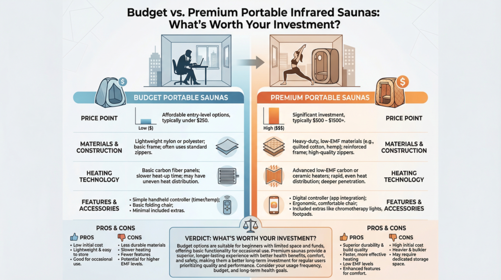 Comparing Budget vs. Premium Portable Infrared Sauna Kits