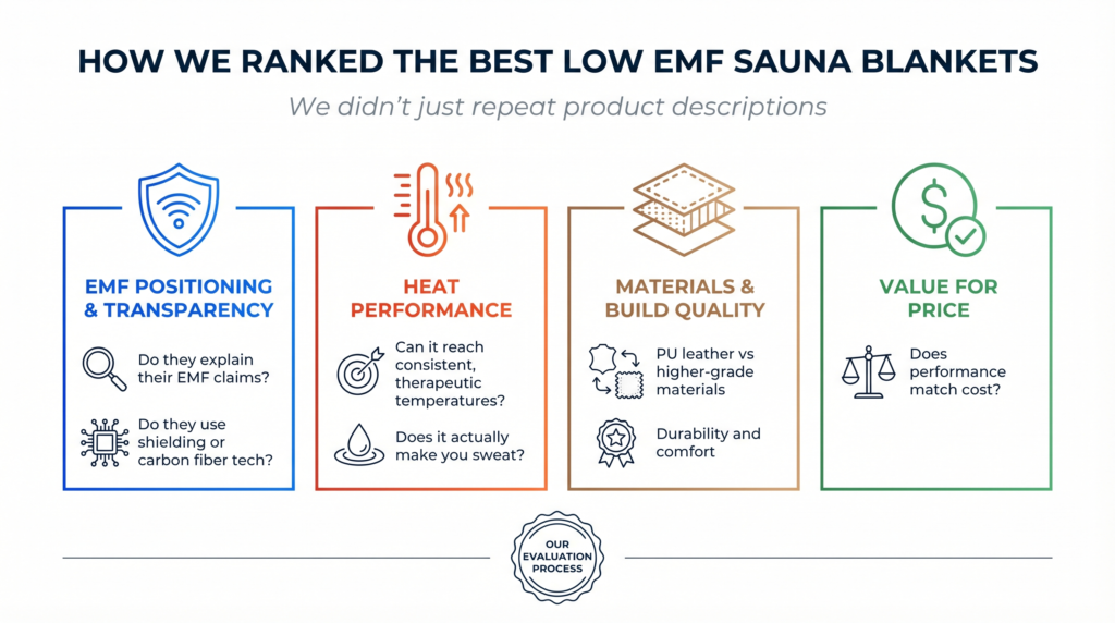 How We Ranked the Best Low EMF Sauna Blankets