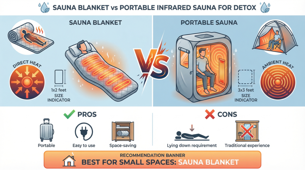 Sauna Blanket vs Portable Infrared Sauna for Detox