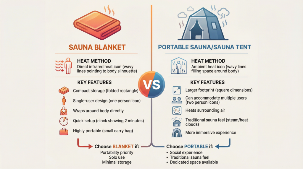 Sauna Blanket vs Portable Sauna: Which Is Better?