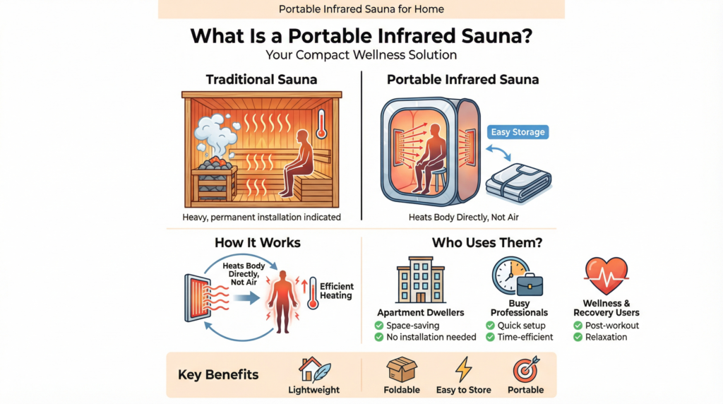 What Is a Portable Infrared Sauna for Home?