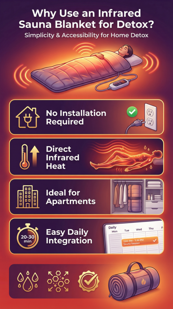Why Use an Infrared Sauna Blanket for Detox?